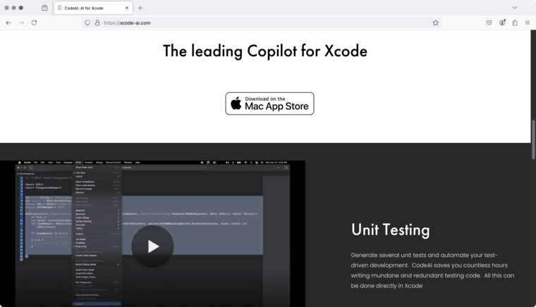 AI 编程工具Integrated AI for Xcode