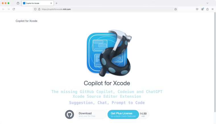 AI 代码生成工具CopilotForXcode
