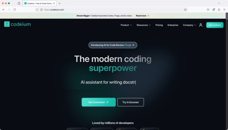 AI 代码生成工具Codeium
