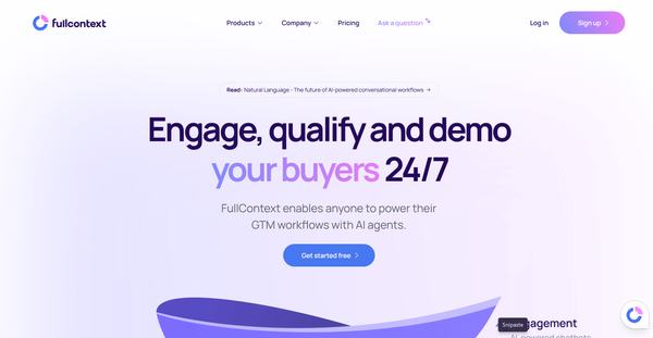 FullContext AI 介绍: AI 驱动的智能营销工作流平台