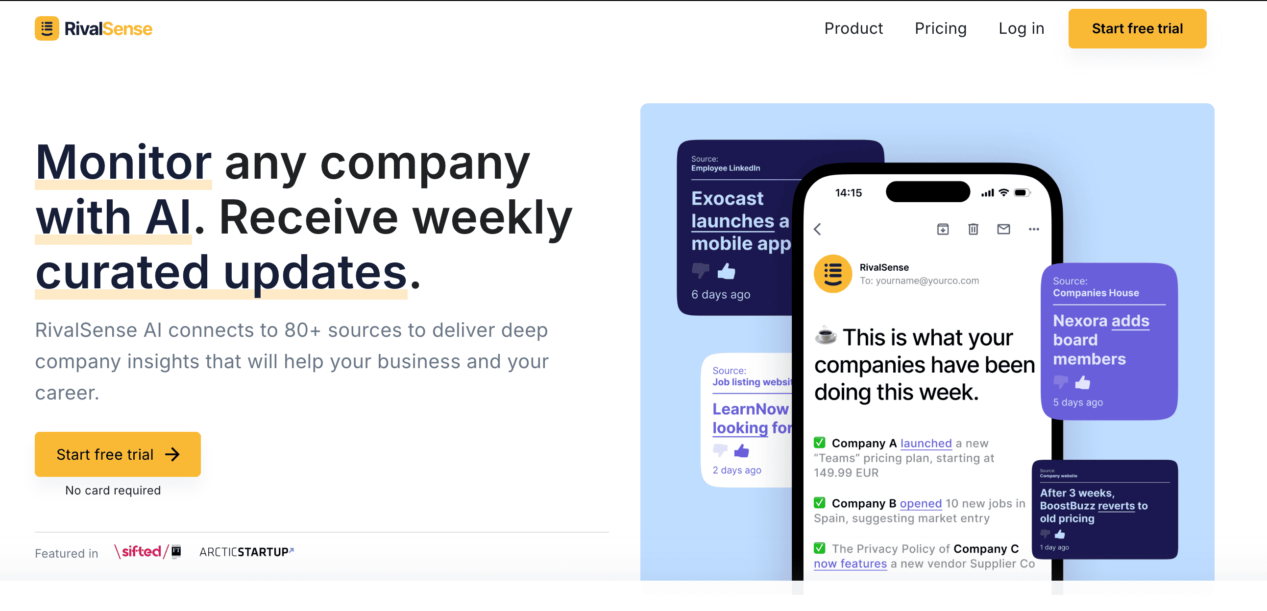 RivalSense 介绍:AI 驱动的企业监控分析工具